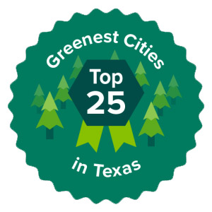 Greenest Cities in Texas badge
