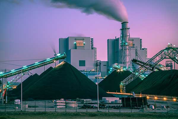Main Source of Power - Fossil Fuels at Energy Plant