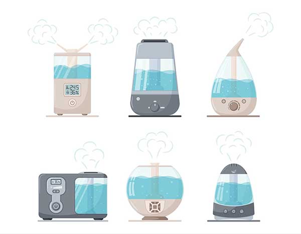 Humidifier Types Illustration