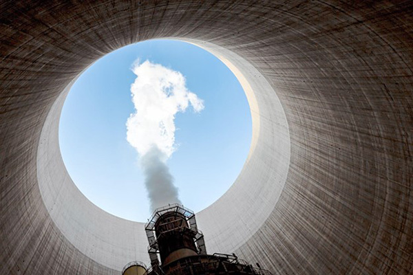 Clean Coal Image of Steam Coming Out of SmokeStop