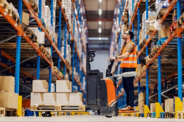 a large warehouse with many bays